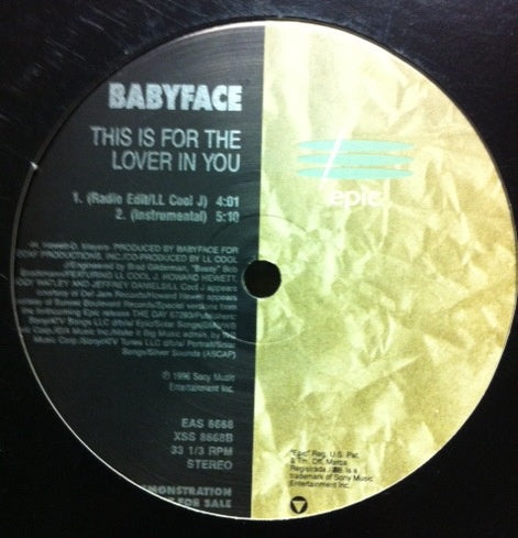 This Is For The Lover In You - Babyface | Vinyl Record