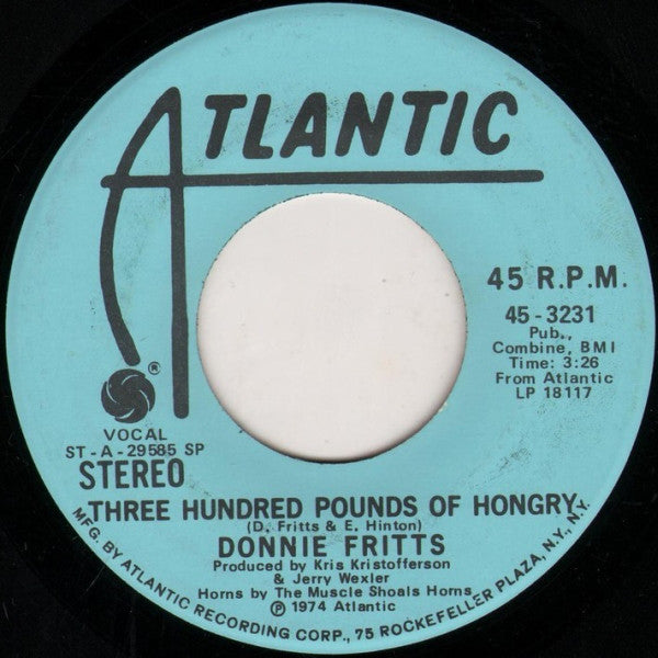 Three Hundred Pounds Of Hongry - Donnie Fritts | Vinyl Record