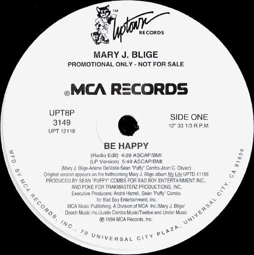 Be Happy - Mary J. Blige | Vinyl Record