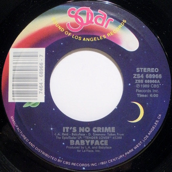 It's No Crime - Babyface | Vinyl Record