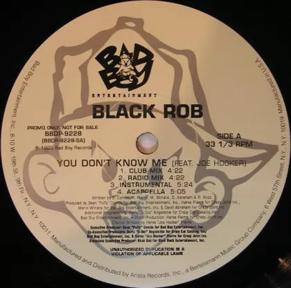 You Don't Know Me - Black Rob | Vinyl Record