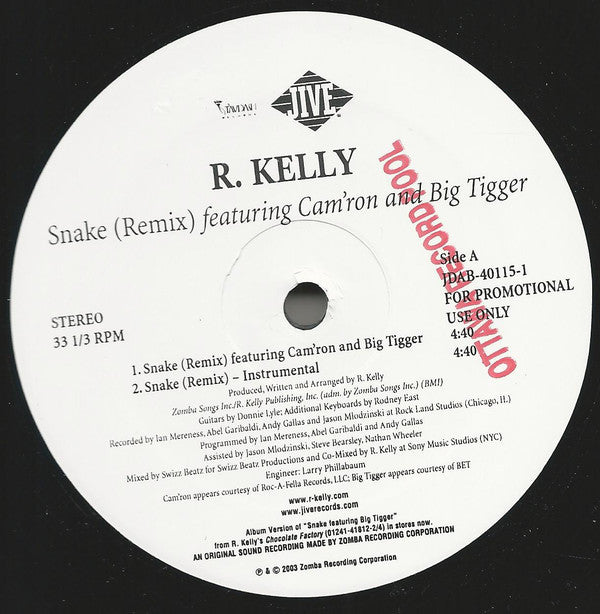 Snake (Remix) - R. Kelly | Vinyl Record