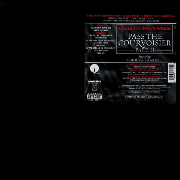 Pass The Courvoisier Part II - Busta Rhymes; P. Diddy; Pharrell Williams | Vinyl Record