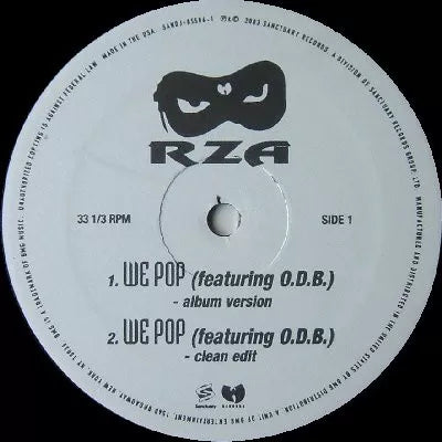 We Pop - RZA | Vinyl Record