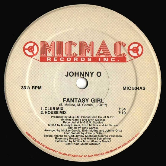 Fantasy Girl - Johnny O | Vinyl Record