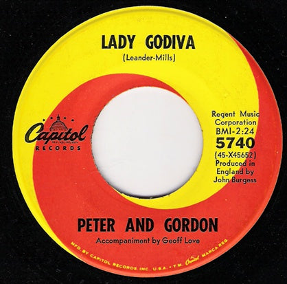 Lady Godiva / Morning's Calling - Peter & Gordon | LP