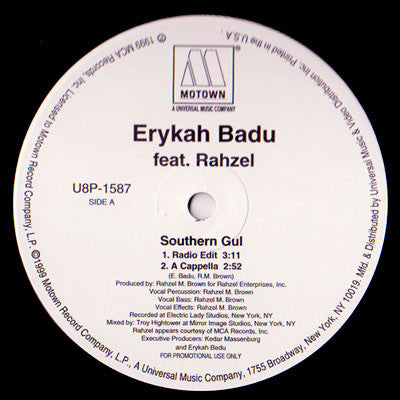 Southern Gul - Erykah Badu (OG) | Vinyl Record