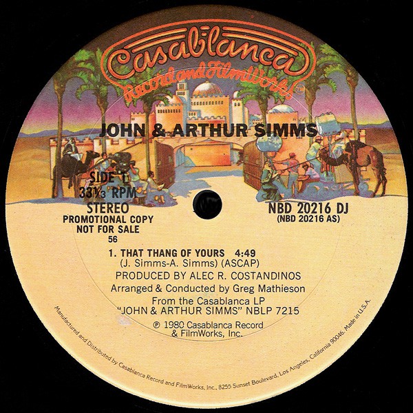 That Thang Of Yours - John & Arthur Simms | Vinyl Record