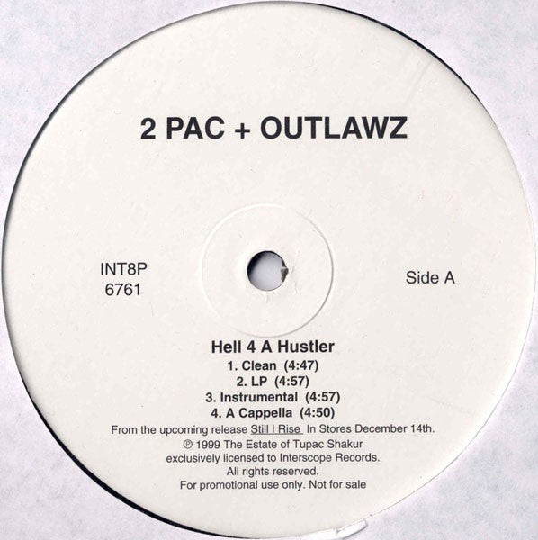 Hell 4 A Hustler / Homeboyz - 2Pac; The Outlawz | Vinyl Record