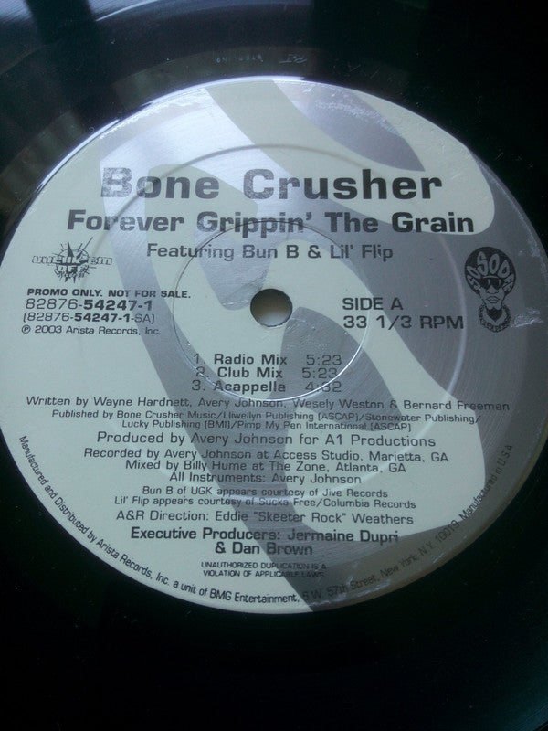 Forever Grippin' The Grain / Back Up - Bone Crusher; Bun B; Lil' Flip | Vinyl Record