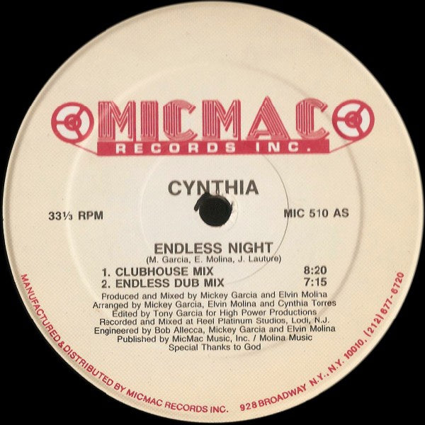 Endless Night - Cynthia | Vinyl Record