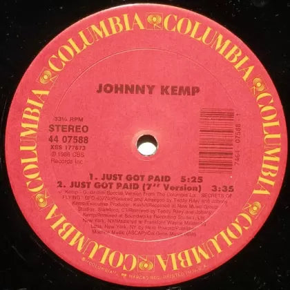 Just Got Paid - Johnny Kemp | LP