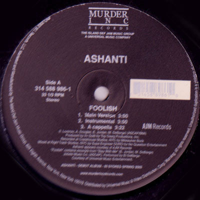 Foolish - Ashanti | Vinyl Record