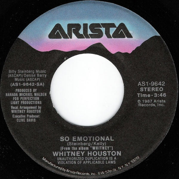 So Emotional - Whitney Houston | Vinyl Record