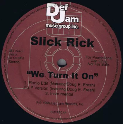 We Turn It On / Frozen - Slick Rick | Vinyl Record