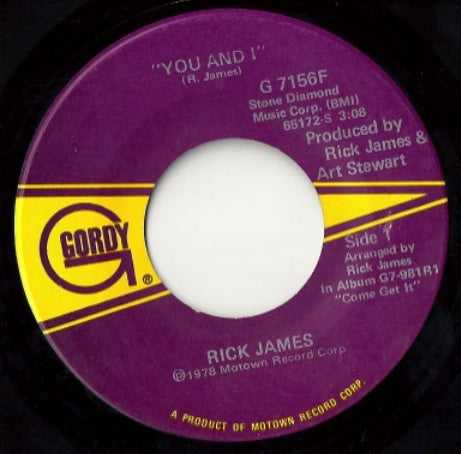 You And I / Hollywood - Rick James | Vinyl Record