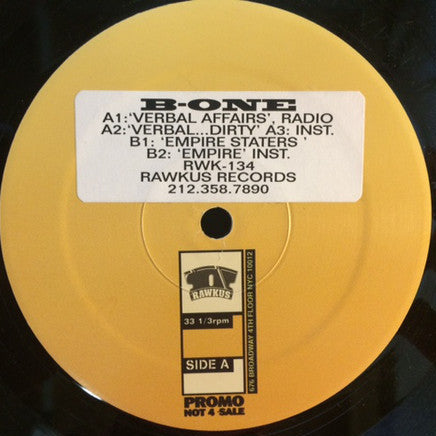 Verbal Affairs / Empire Staters - B-1 | Vinyl Record