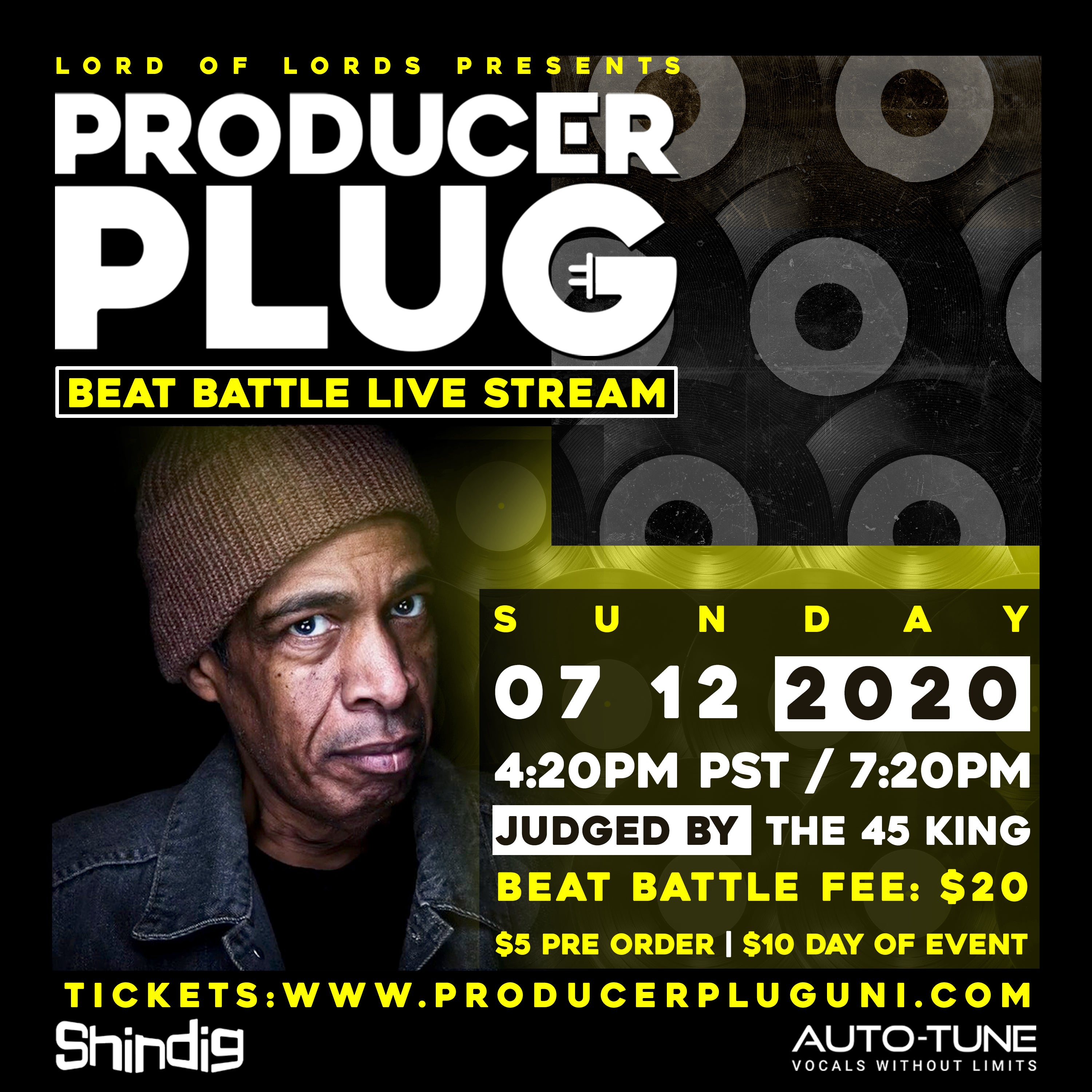 PRODUCER PLUG BEAT BATTLE LIVE STREAM W 45 KING JULY 12TH , 2020