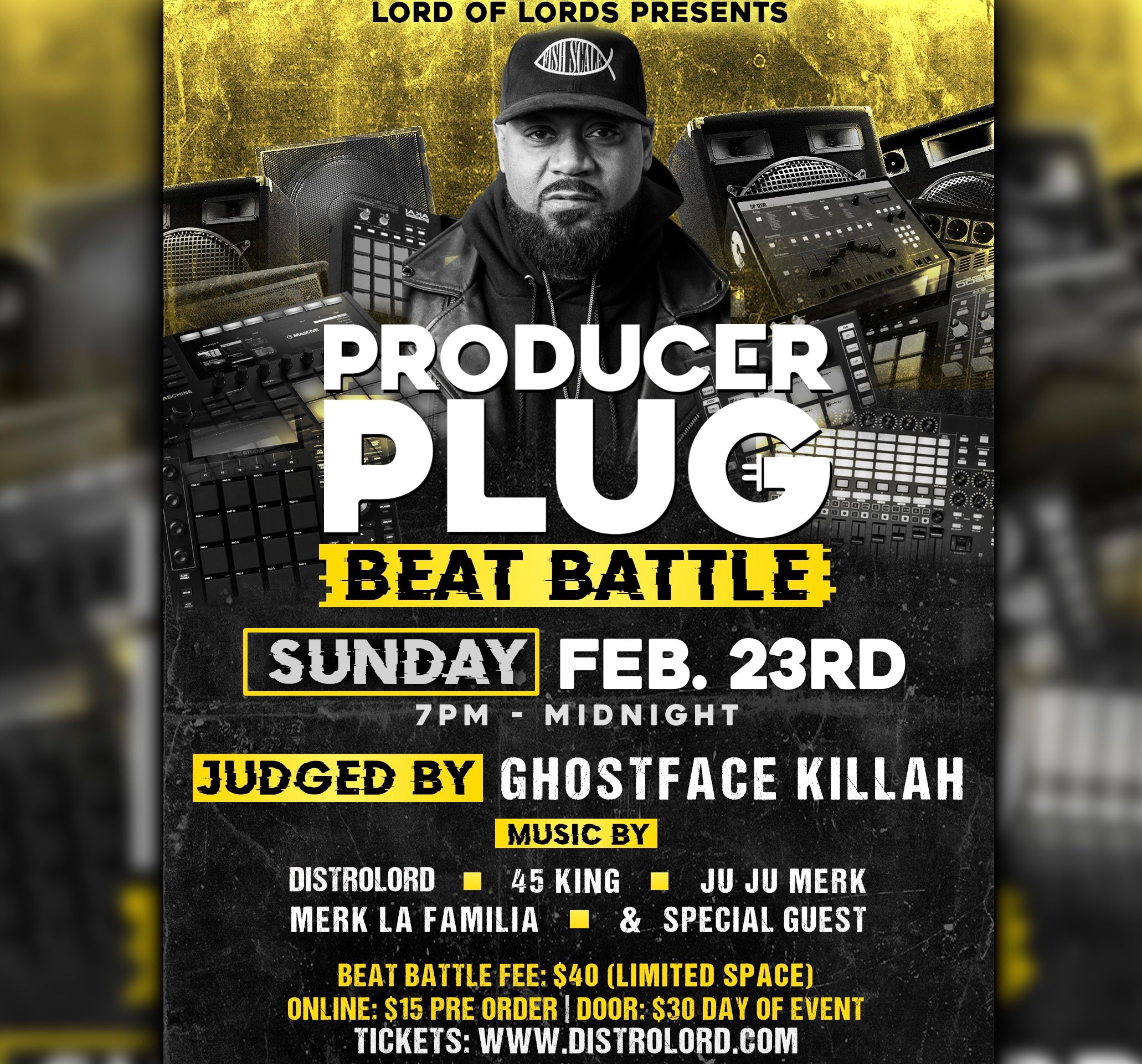 PRODUCER PLUG (BEAT BATTLE) NYC  SUNDAY FEBRUARY  23RD, 2020