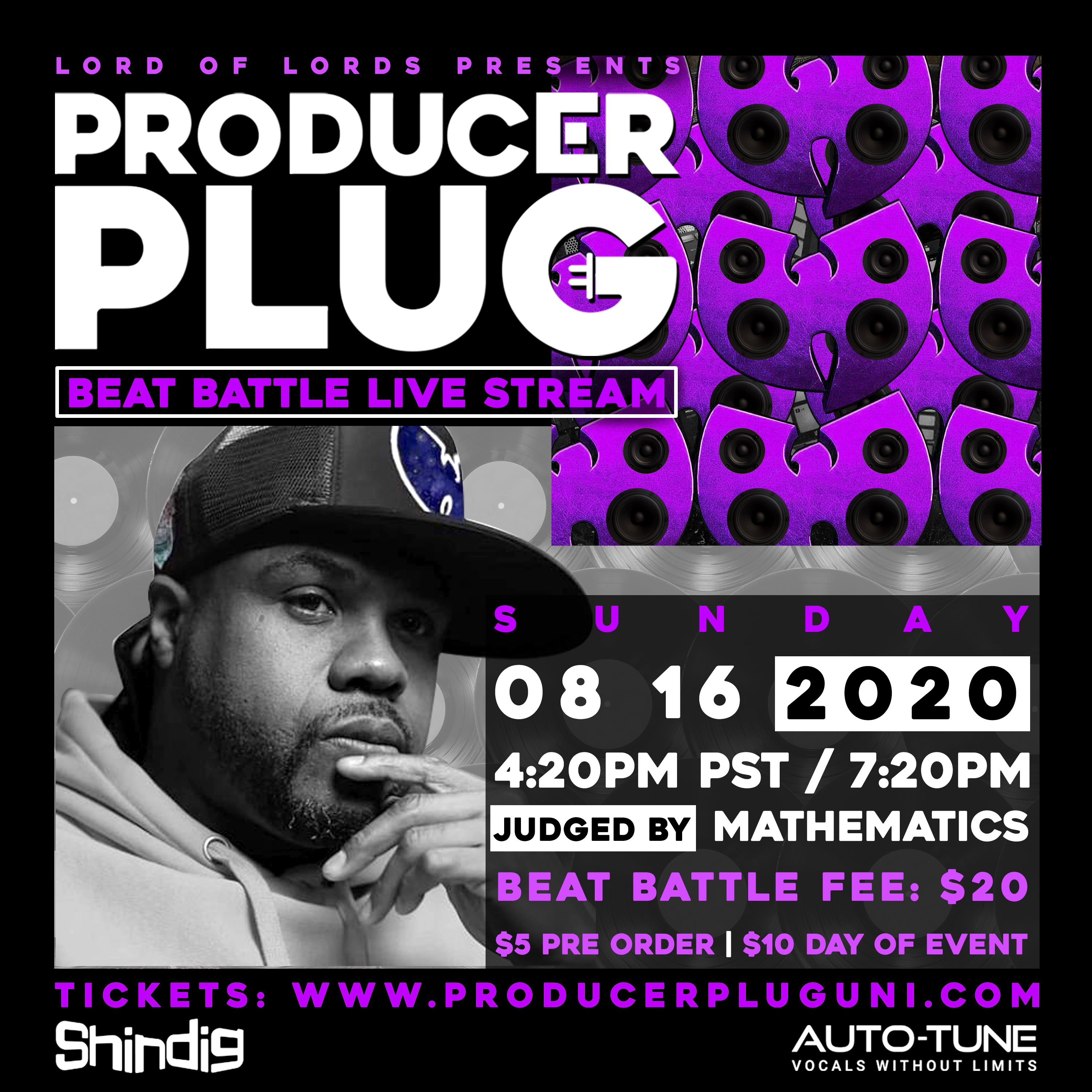 MATHEMATICS PRODUCER PLUG BEAT BATTLE LIVE STREAM W MATHEMATICS (WU TANG CLAN)  AUGUST 16TH , 2020