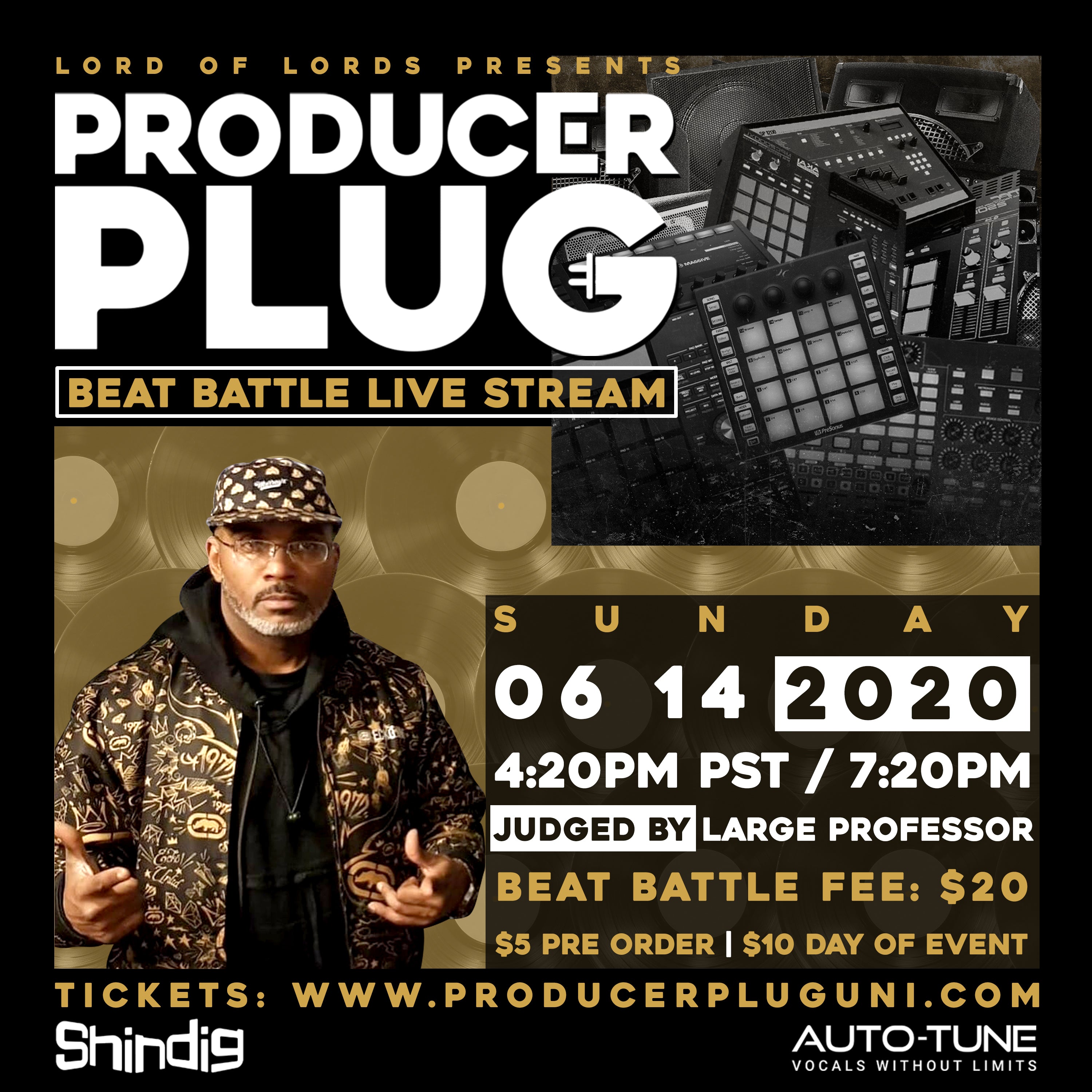  PRODUCER PLUG BEAT BATTLE LIVE STREAM W LARGE PROFESSOR JUNE 14TH , 2020