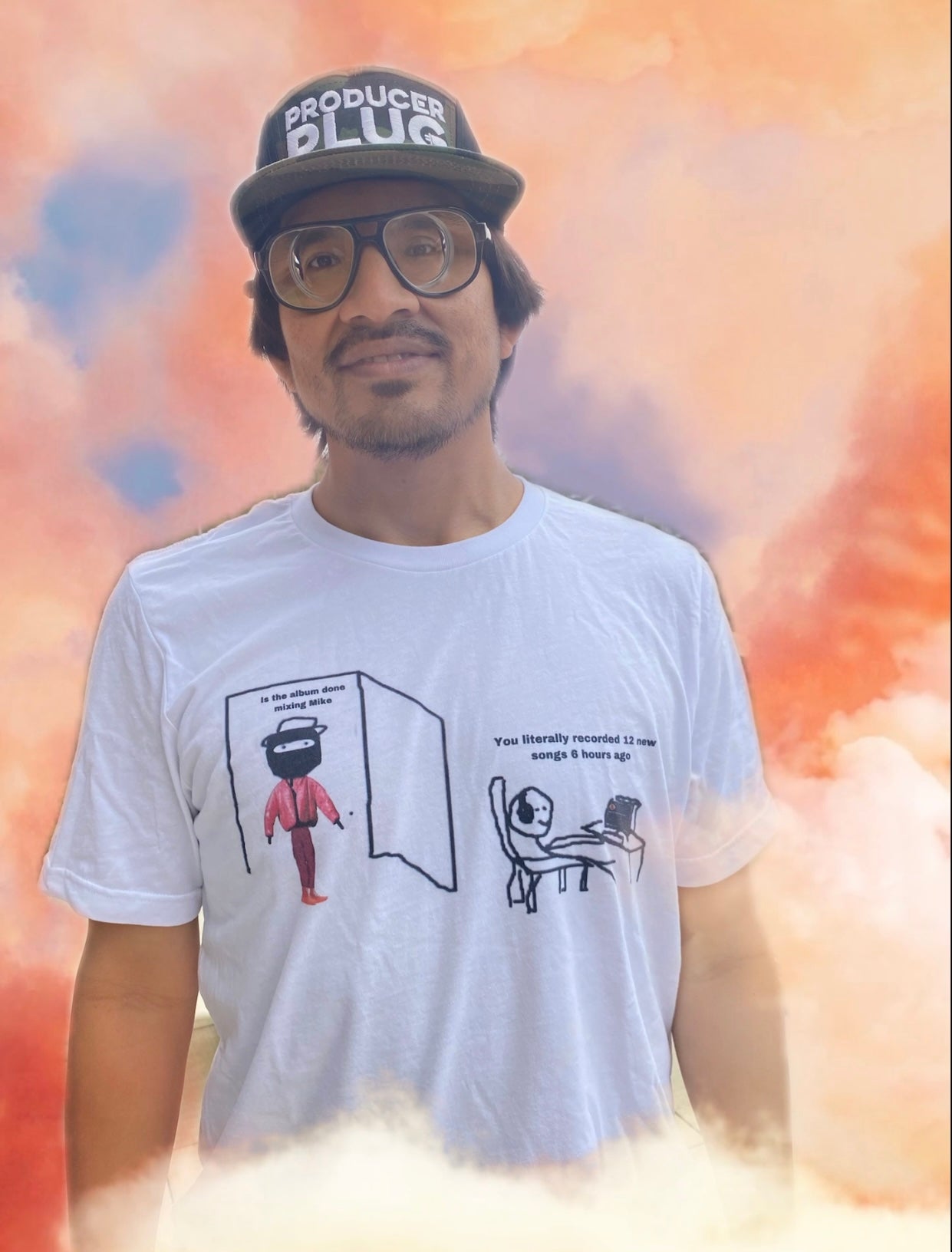 MIKE DEAN # DONDA MEME WHITE T SHIRT