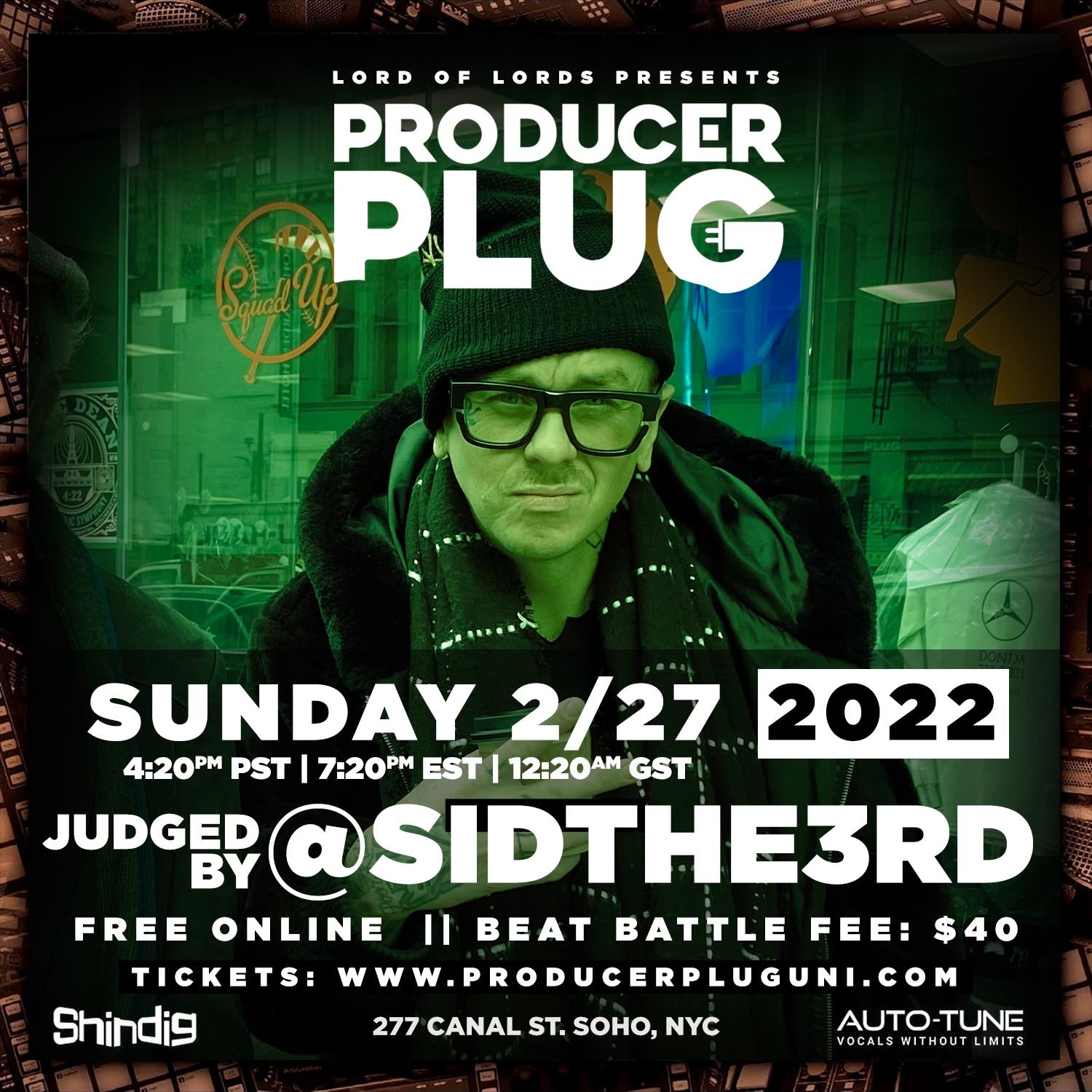 PRODUCERPLUG BEAT BATTLE W SID THE 3 RD SUNDAY FEB 27th, 2022