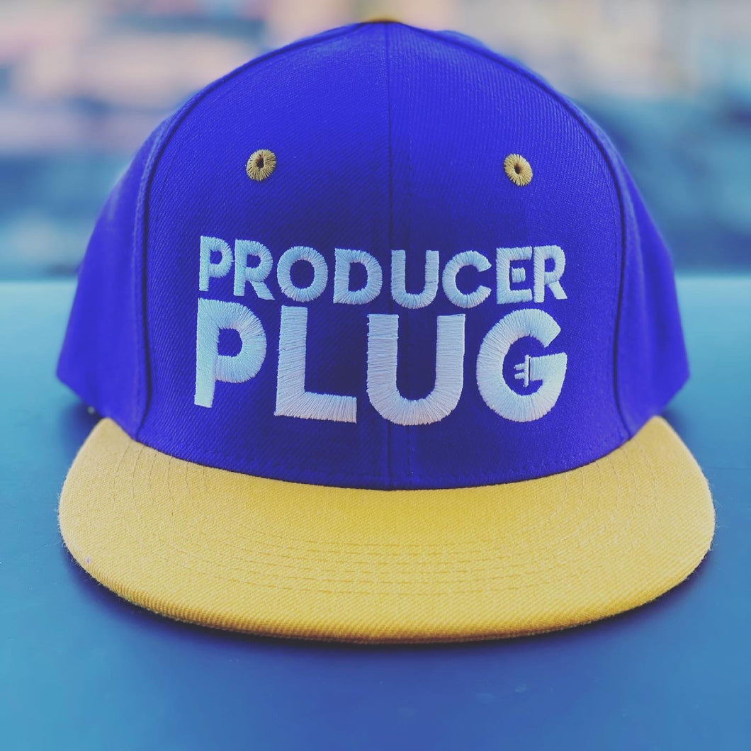 PRODUCER PLUG LAKER COLOR WAY SNAP BACK ( WHITE TEXT)