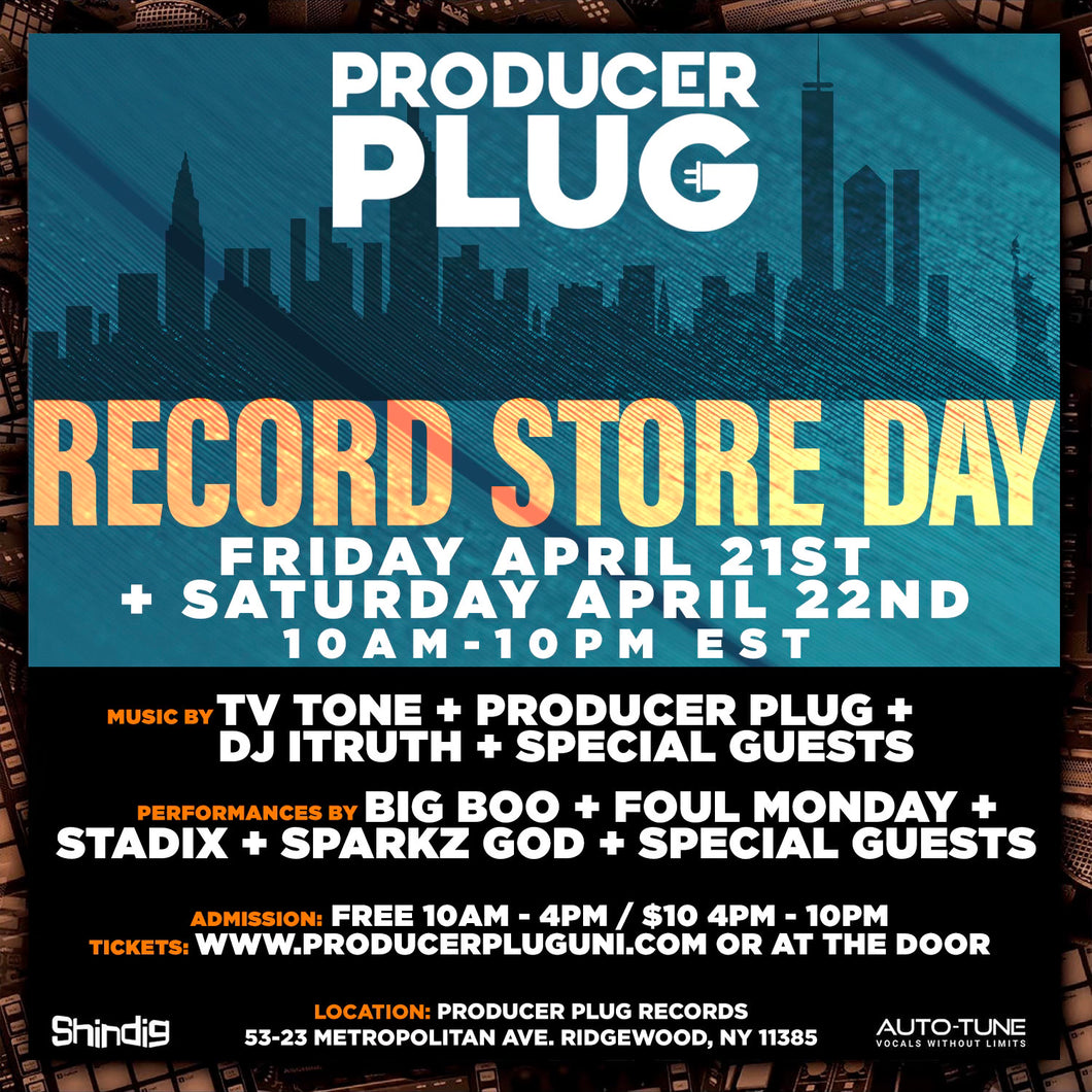PRODUCERPLUG RECORD STORE DAY 4/21 - 4/22/23