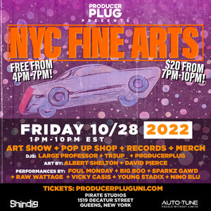 Producerpluguni  Presents “NYC FINE ARTS” Large Professor Edition