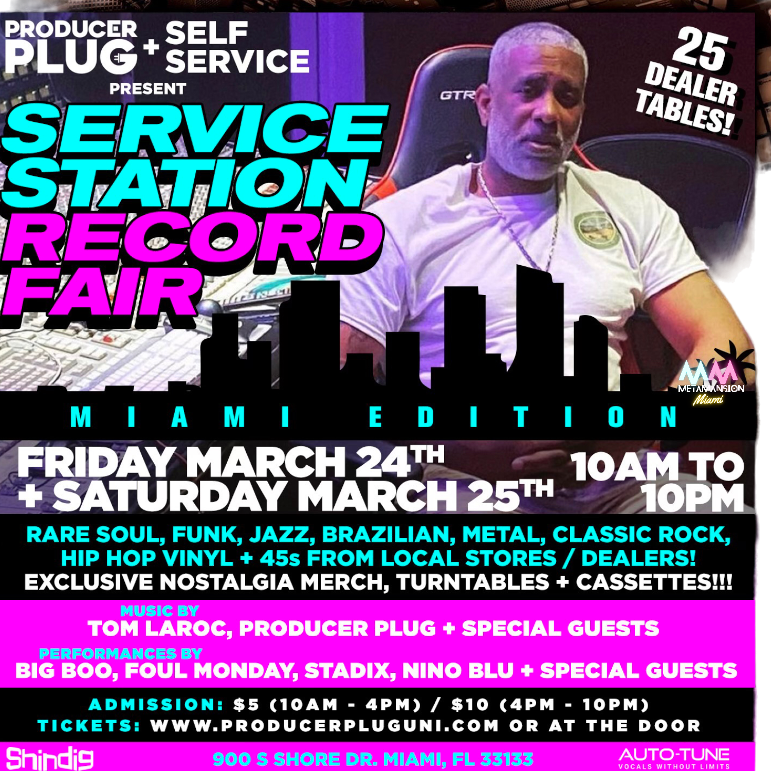PRODUCERPLUG + SELF SERVICE STATION MIAMI