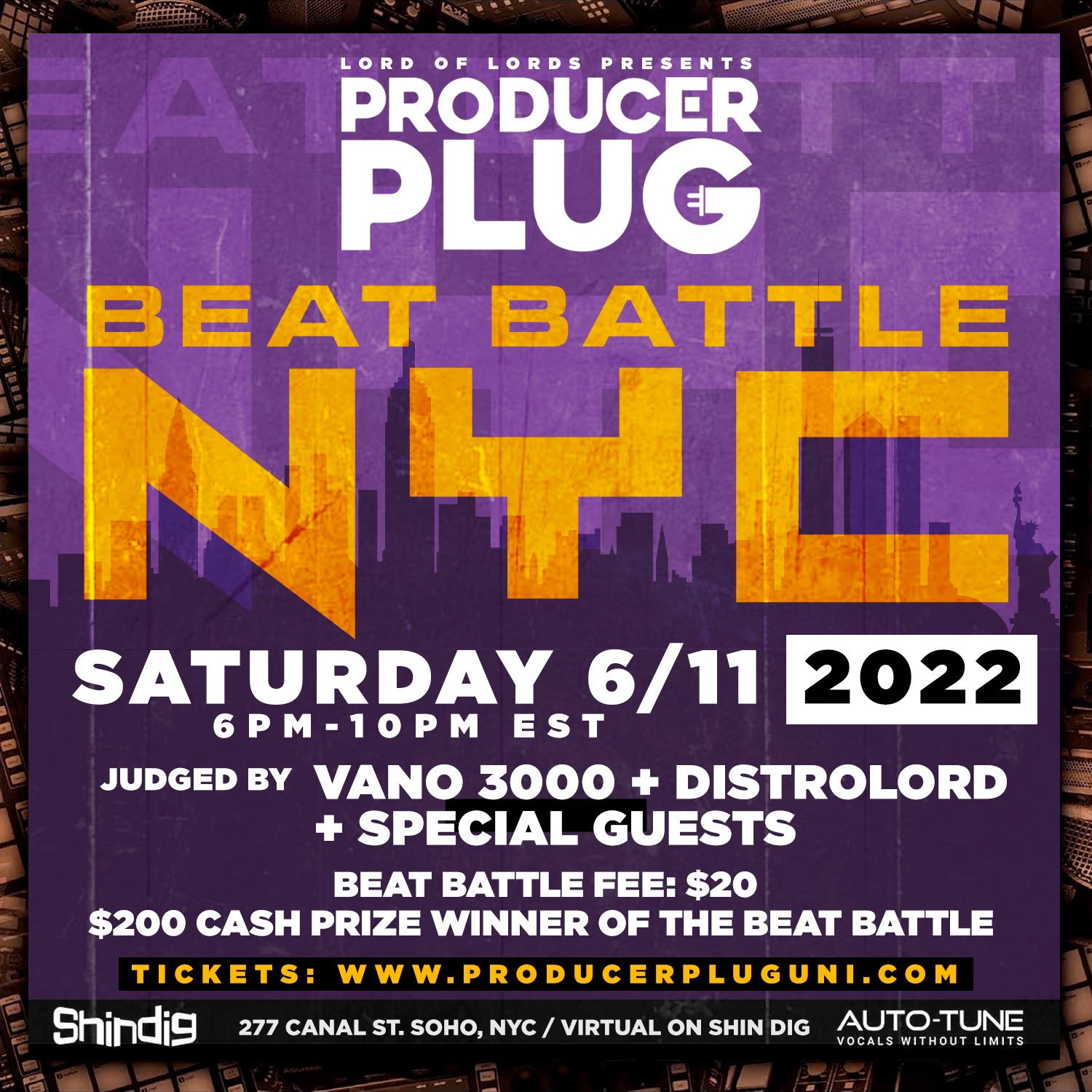 PRODUCERPLUG BEAT BATTLE NYC JUNE 11th, 2022