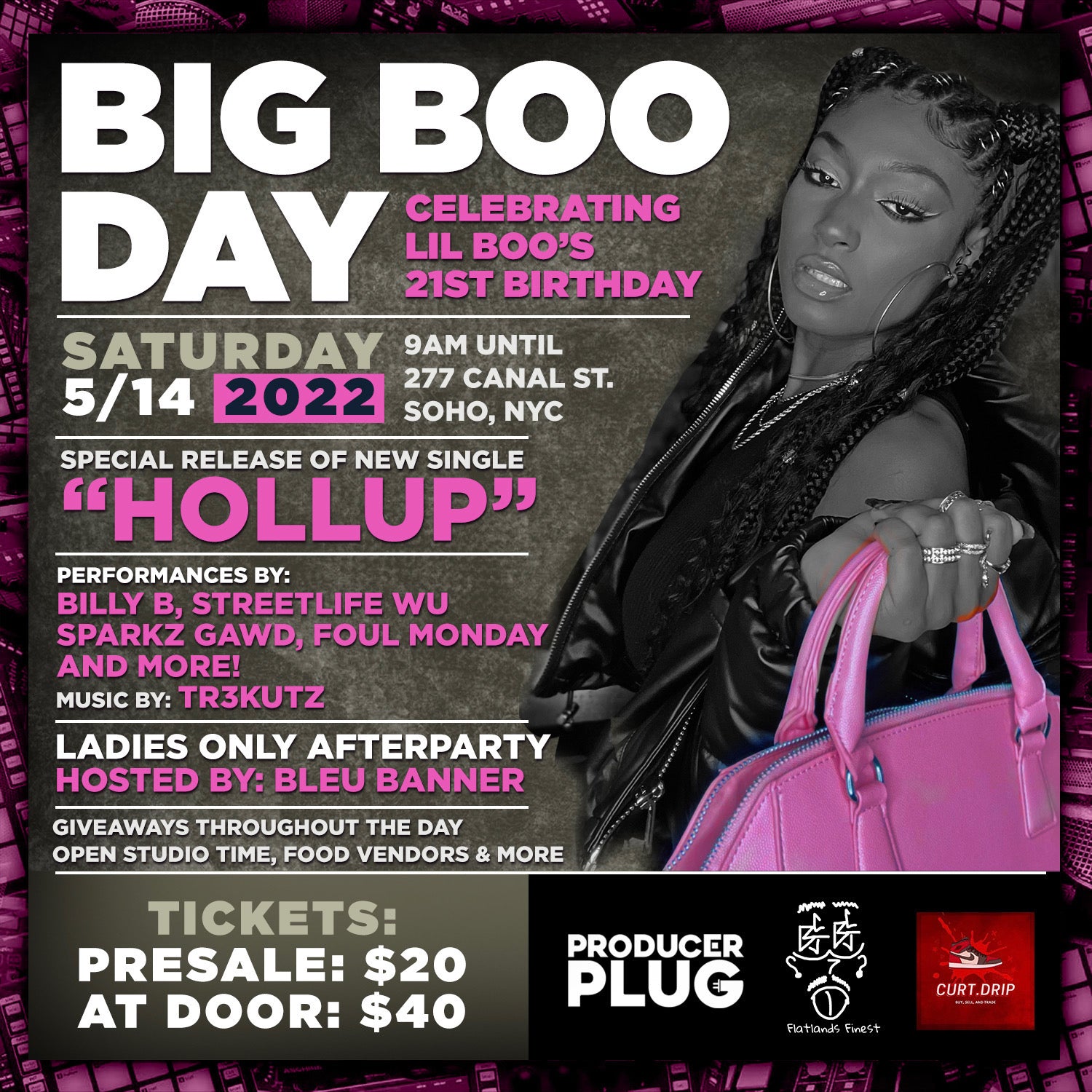BIG BOO DAY SATURDAY MAY 14th, 2022 at 277 CANAL ST