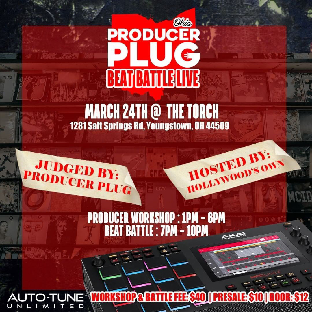 PRODUCERPLUG OHIO LIVE BEAT BATTLE THURSDAY MARCH 24th, 2022