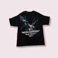 LA FLAMES X VIRGIL ABLOH 2017 “MERCHANDISE” XL CHAMPION BLACK T SHIRT