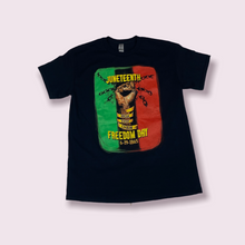 Load image into Gallery viewer, JUNETEENTH FREEDOM BLACK T SHIRT